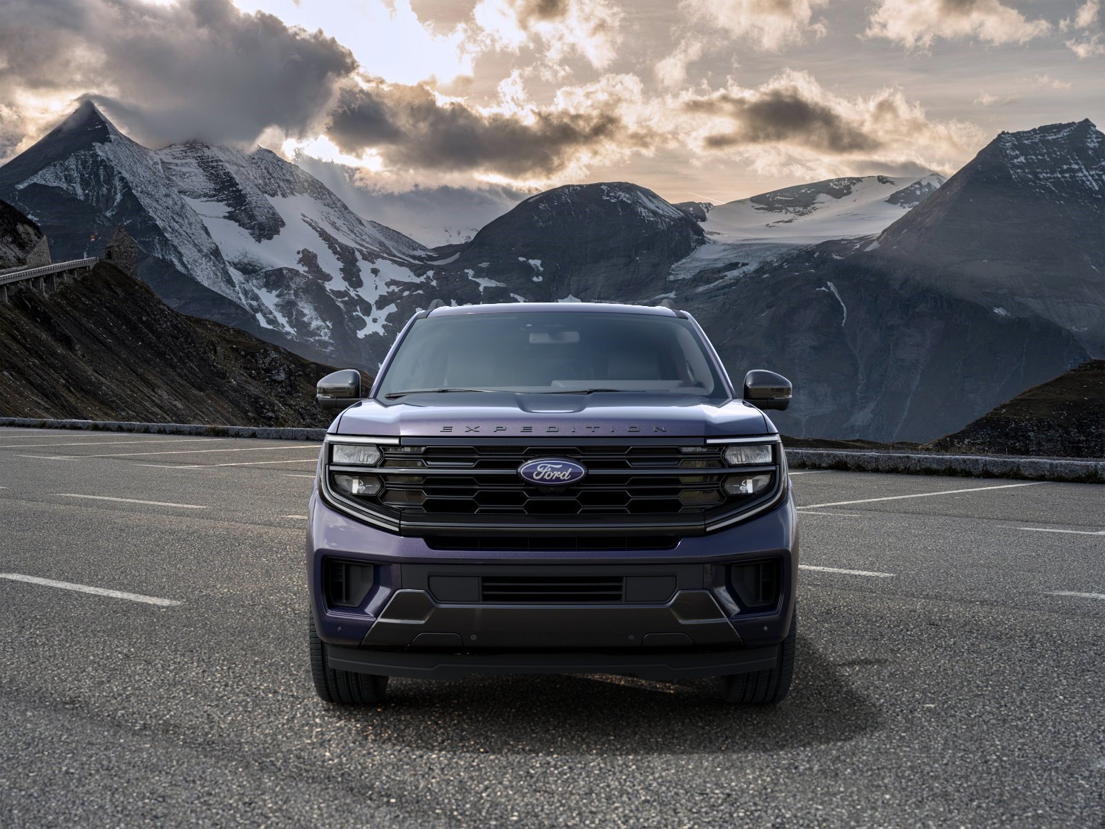 New 2027 Blue Ember Metallic Ford Platinum image 3