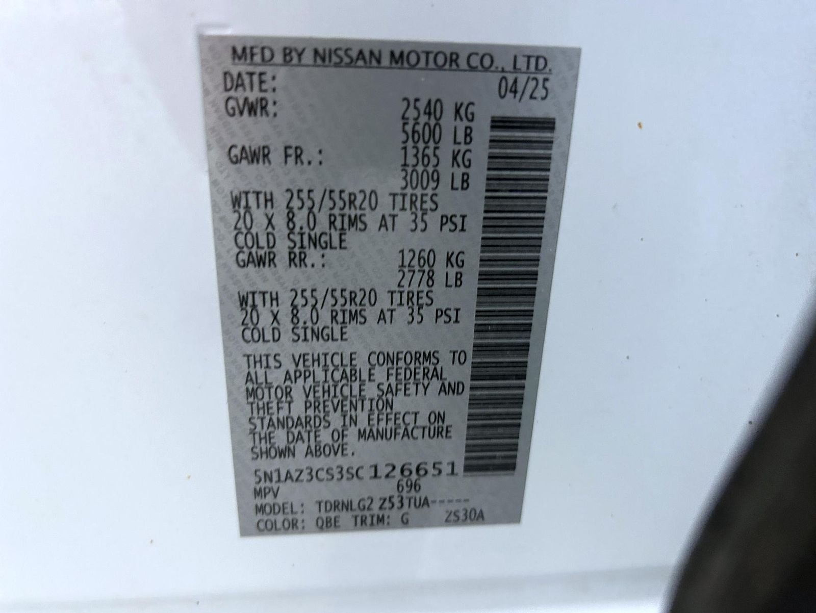 Certified Used 2025 White Nissan SL image 25