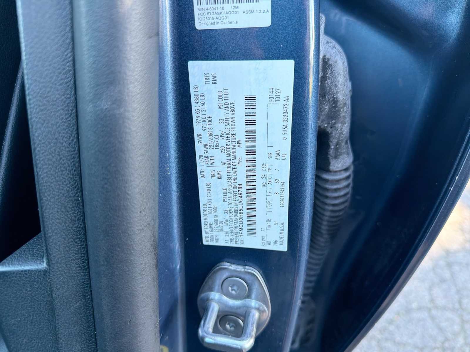 Used 2020 Blue Metallic Ford SEL image 34