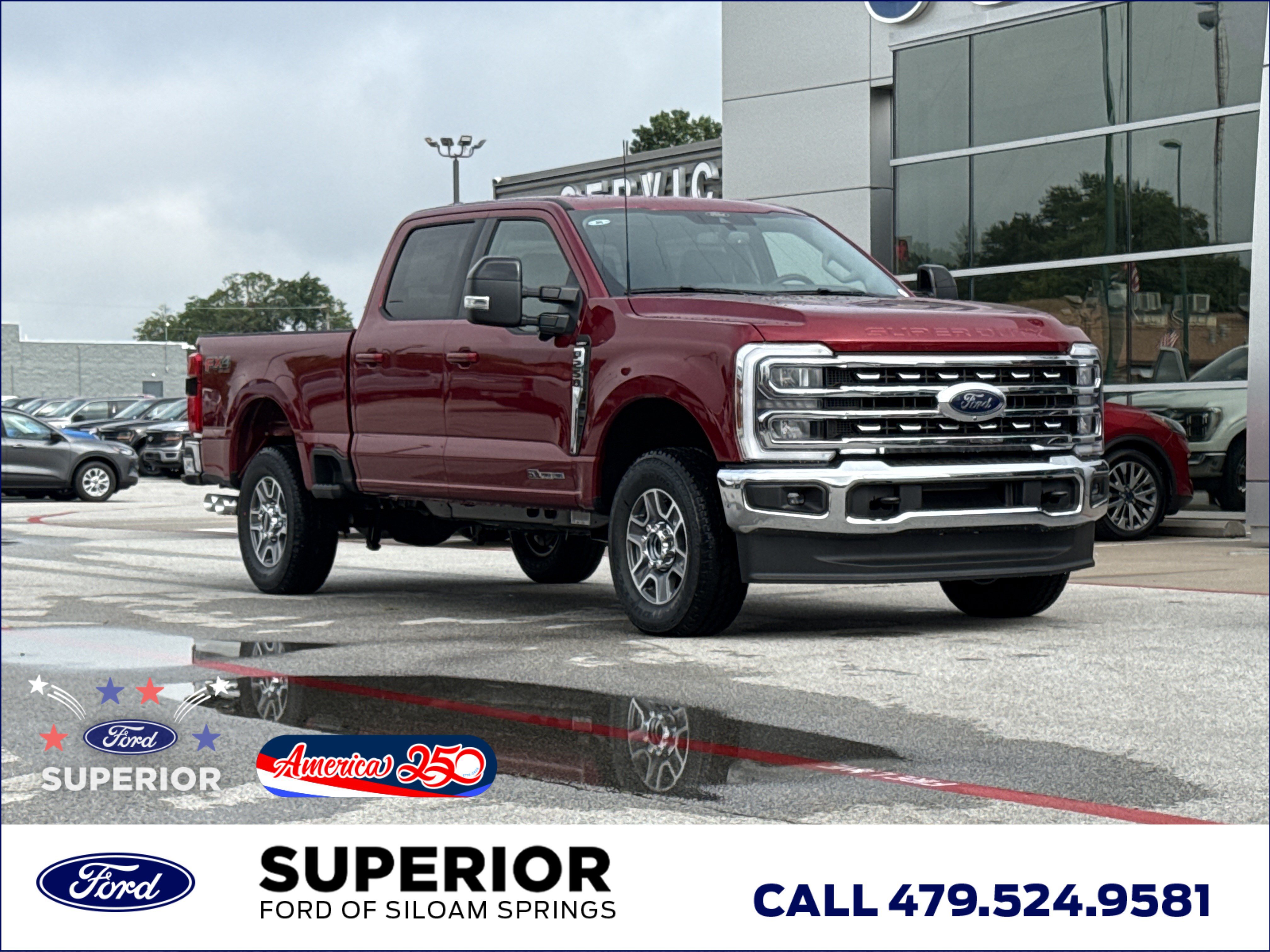 New 2026 Ruby Red Metallic Tinted Clearcoat Ford Lariat 4WD image 1