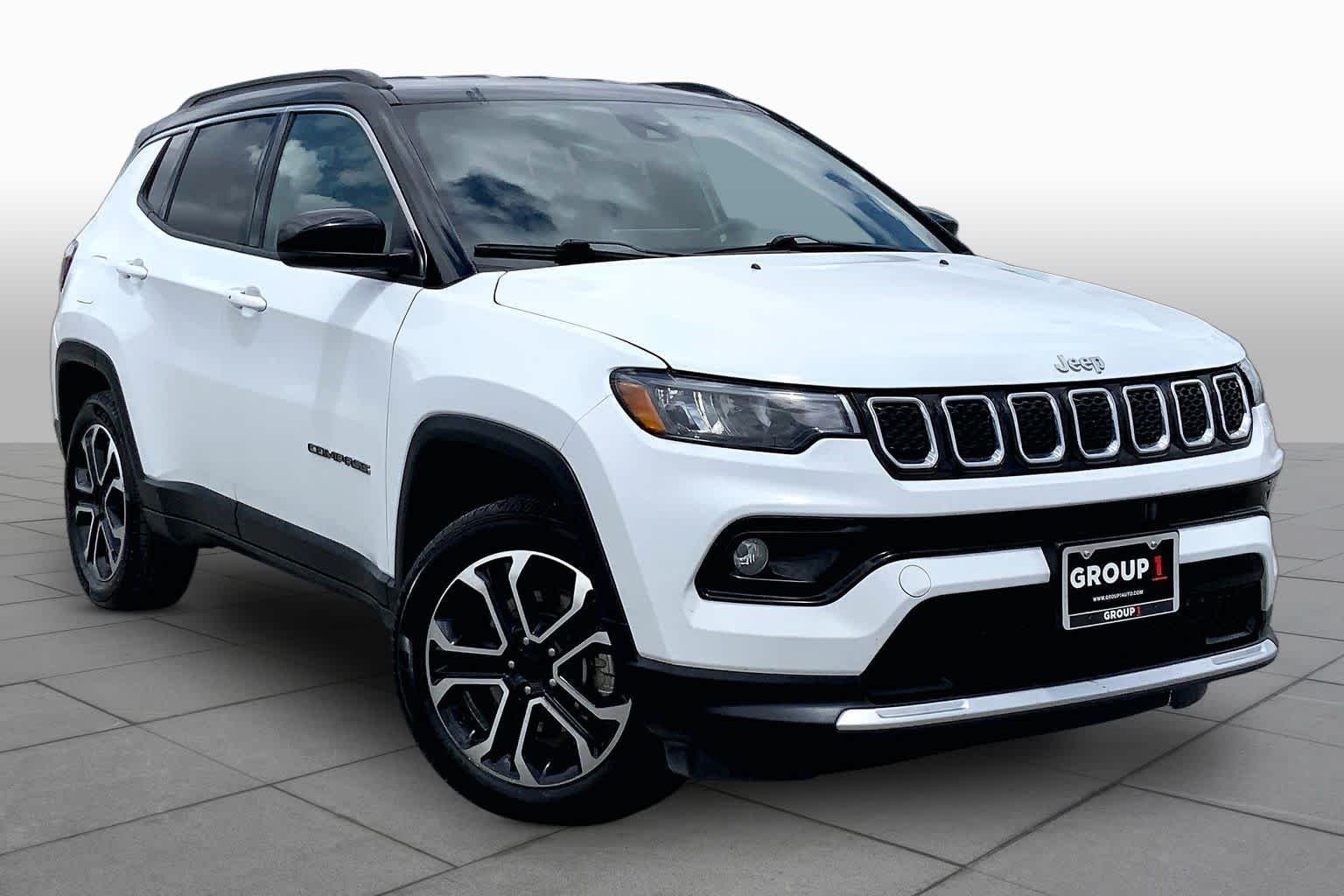 Used 2024 Bright White Clearcoat Jeep Limited image 3