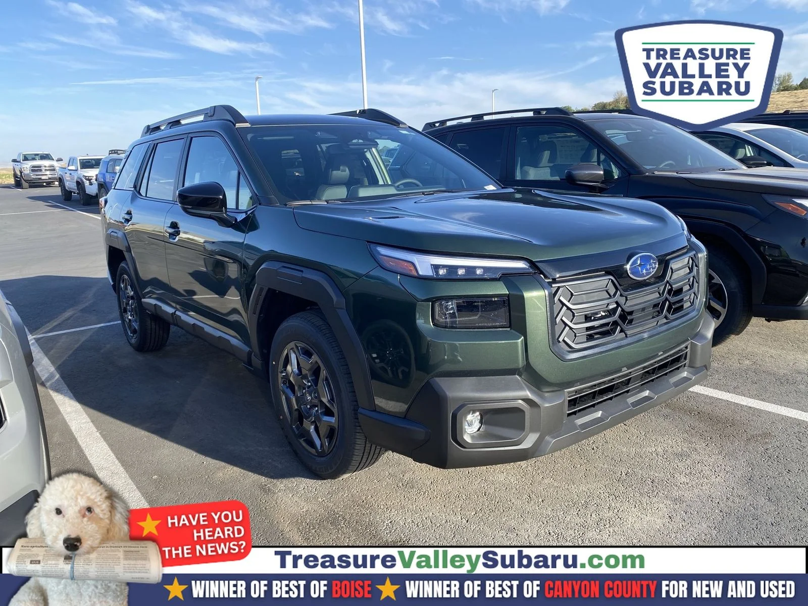 New 2026 DEEP EMERALD GREEN PEARL Subaru Premium image 1