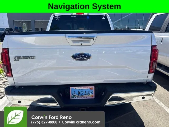 Used 2015 White Platinum Clearcoat Metallic Ford Lariat image 5
