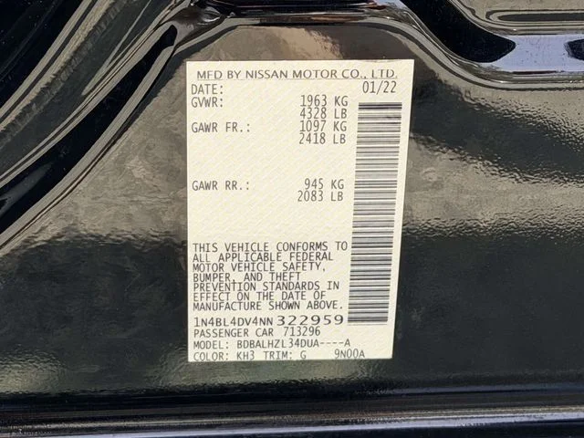 Used 2022 Black Nissan 2.5 SV image 25