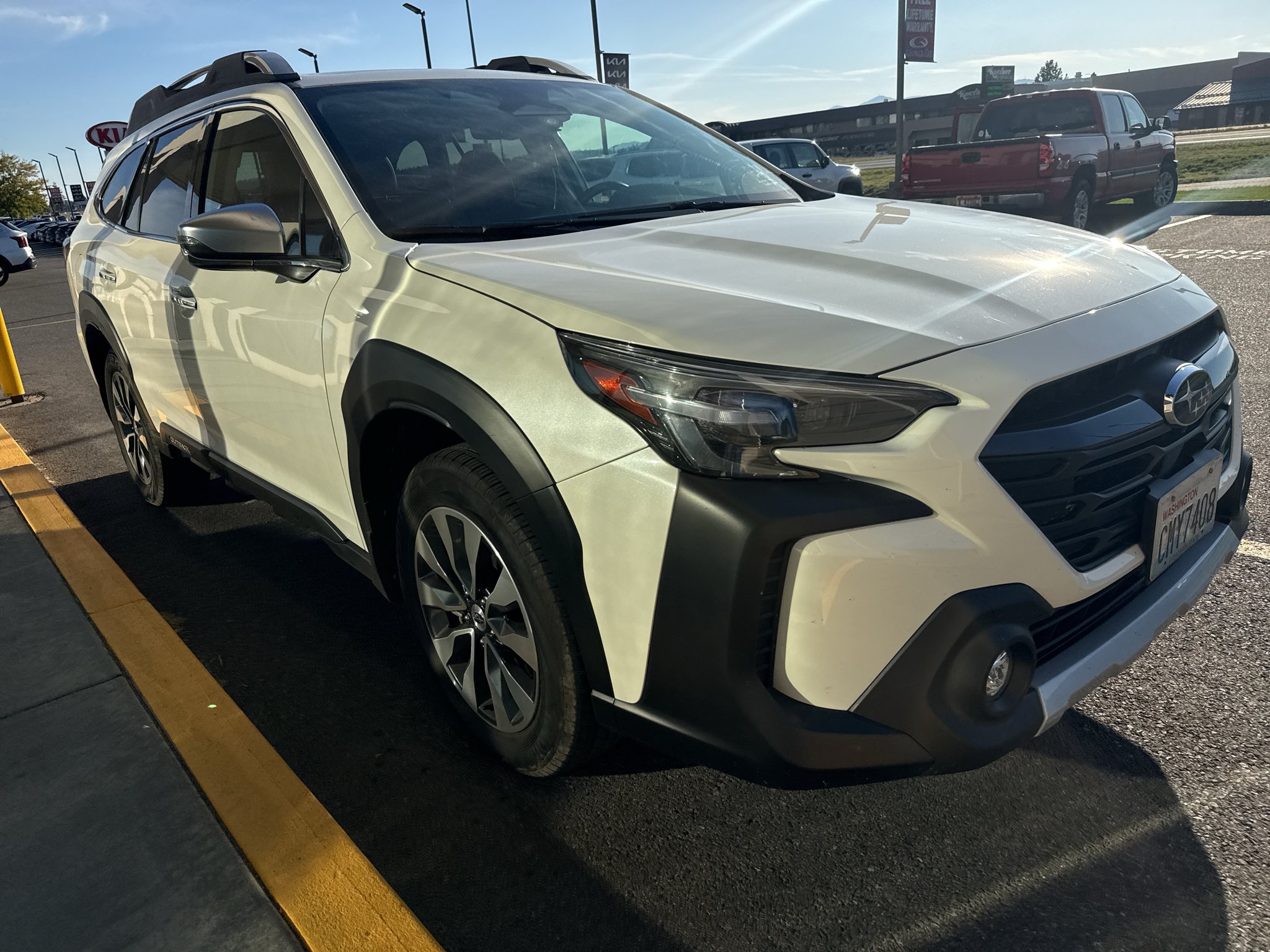 Used 2024 Crystal White Pearl Subaru Touring XT image 2