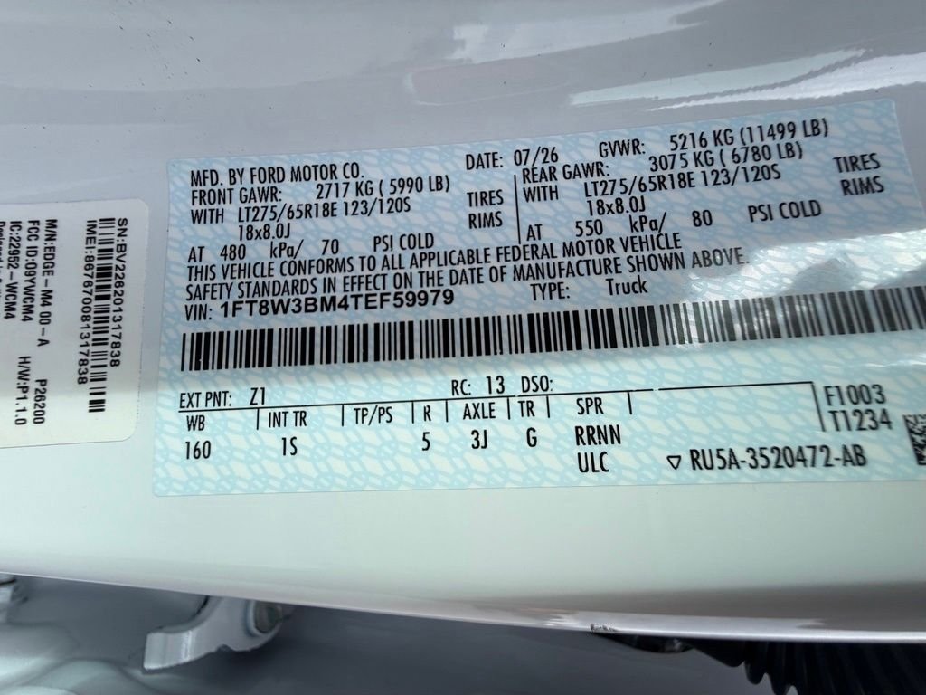 New 2026 Oxford White Ford F-350® XL image 45
