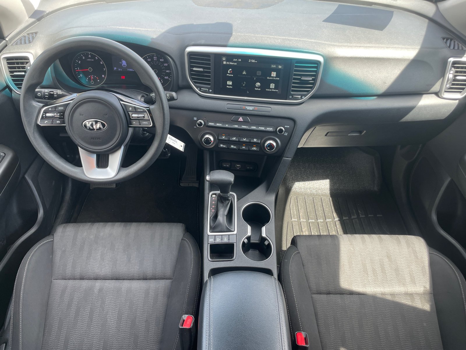 Used 2021 Snow White Pearl Kia LX image 18