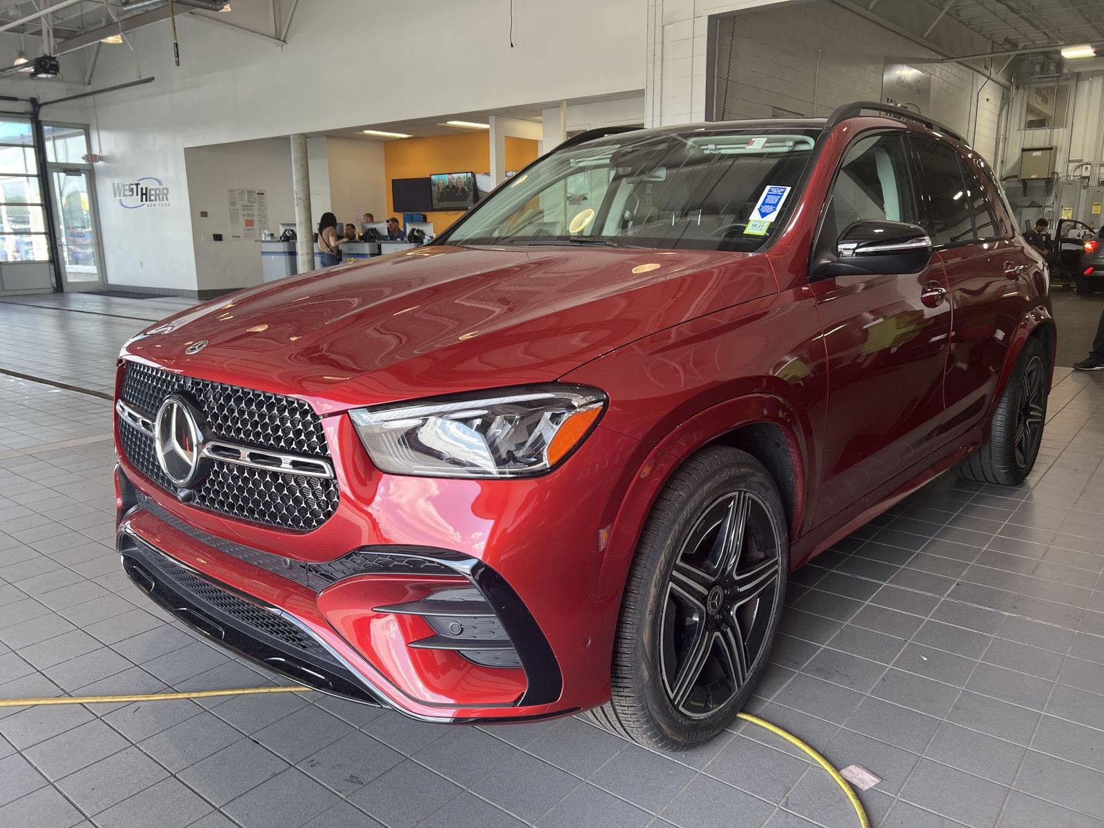Used 2024 MANUFAKTUR Cardinal Red Metallic Mercedes-Benz GLE 350 image 4