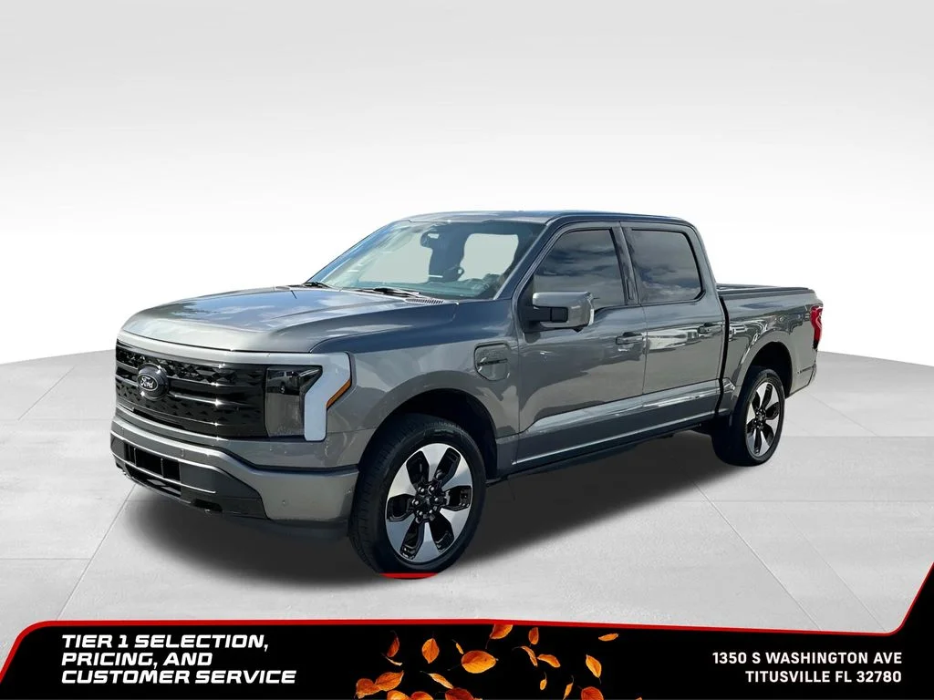 Used 2023 Ford F-150 Lightning Platinum with VIN 1FT6W1EV5PWG10101 for sale in St. Cloud, FL