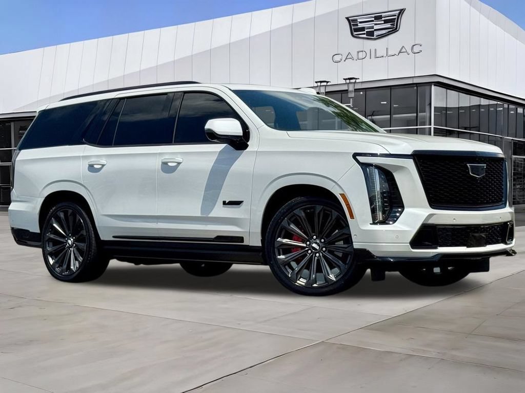 Used 2025 Crystal White Tricoat Cadillac Escalade-V image 2