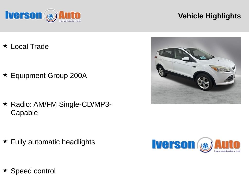 Used 2013 Ford Escape SE with VIN 1FMCU9G9XDUC95113 for sale in Huron, SD