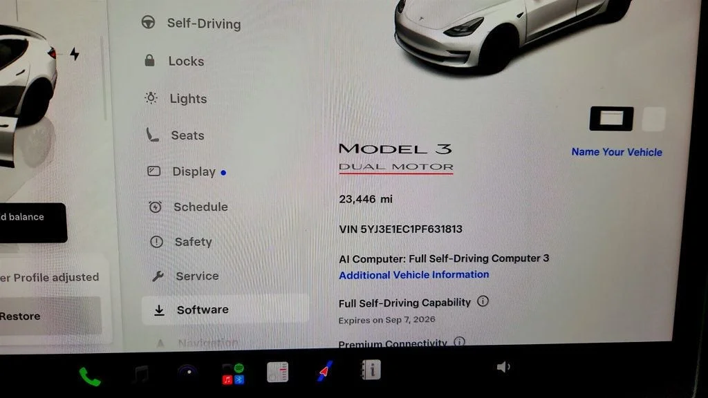 Used 2023 Pearl White Multi-Coat Tesla Performance AWD w/ White & Black Premium Interior image 13