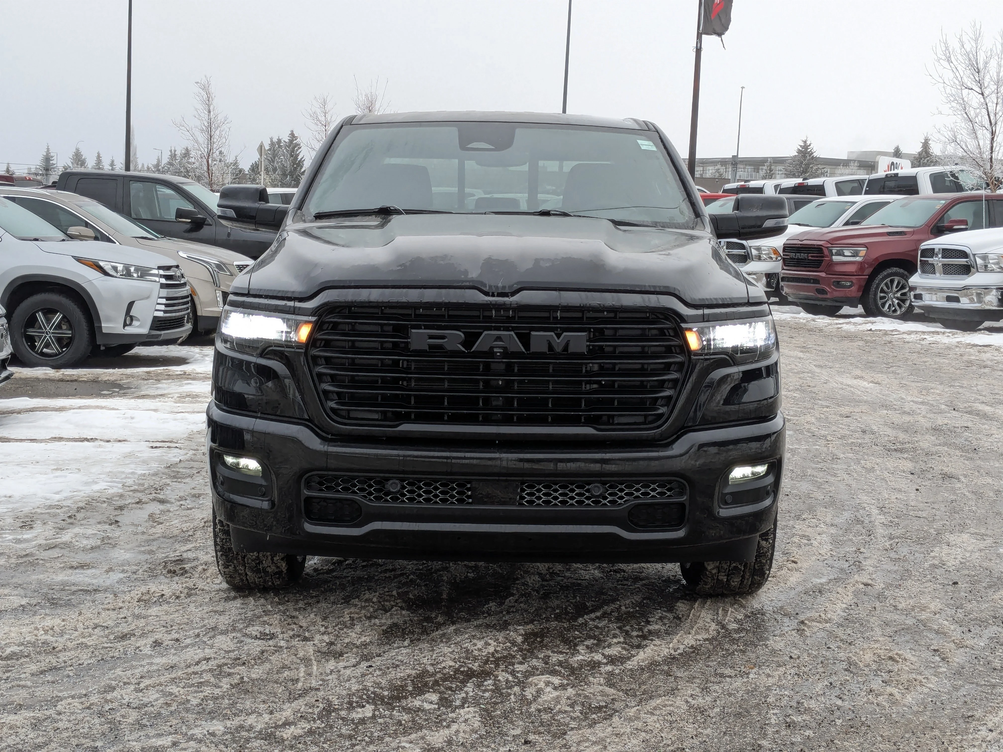 New 2026 Black RAM Sport - - Panoramic Sunroof - Sport Performance Hood - Hurricane Turbo - 3.92 Axle & More! image 3