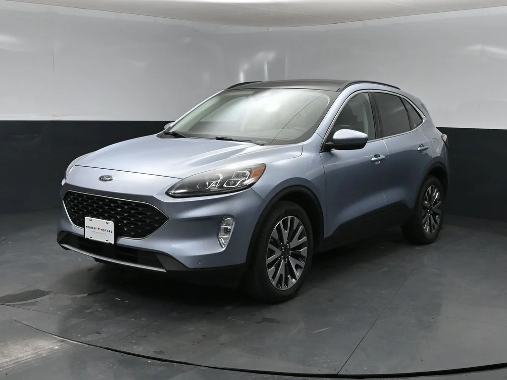 Used 2022 Blue Ford Titanium image 7