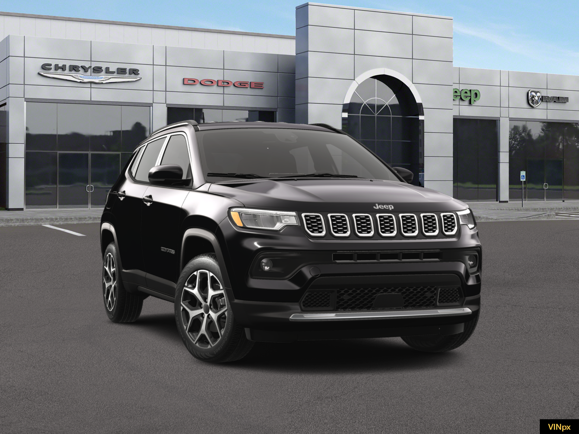New 2026 Diamond Black Crystal Pearlcoat Jeep Limited image 15