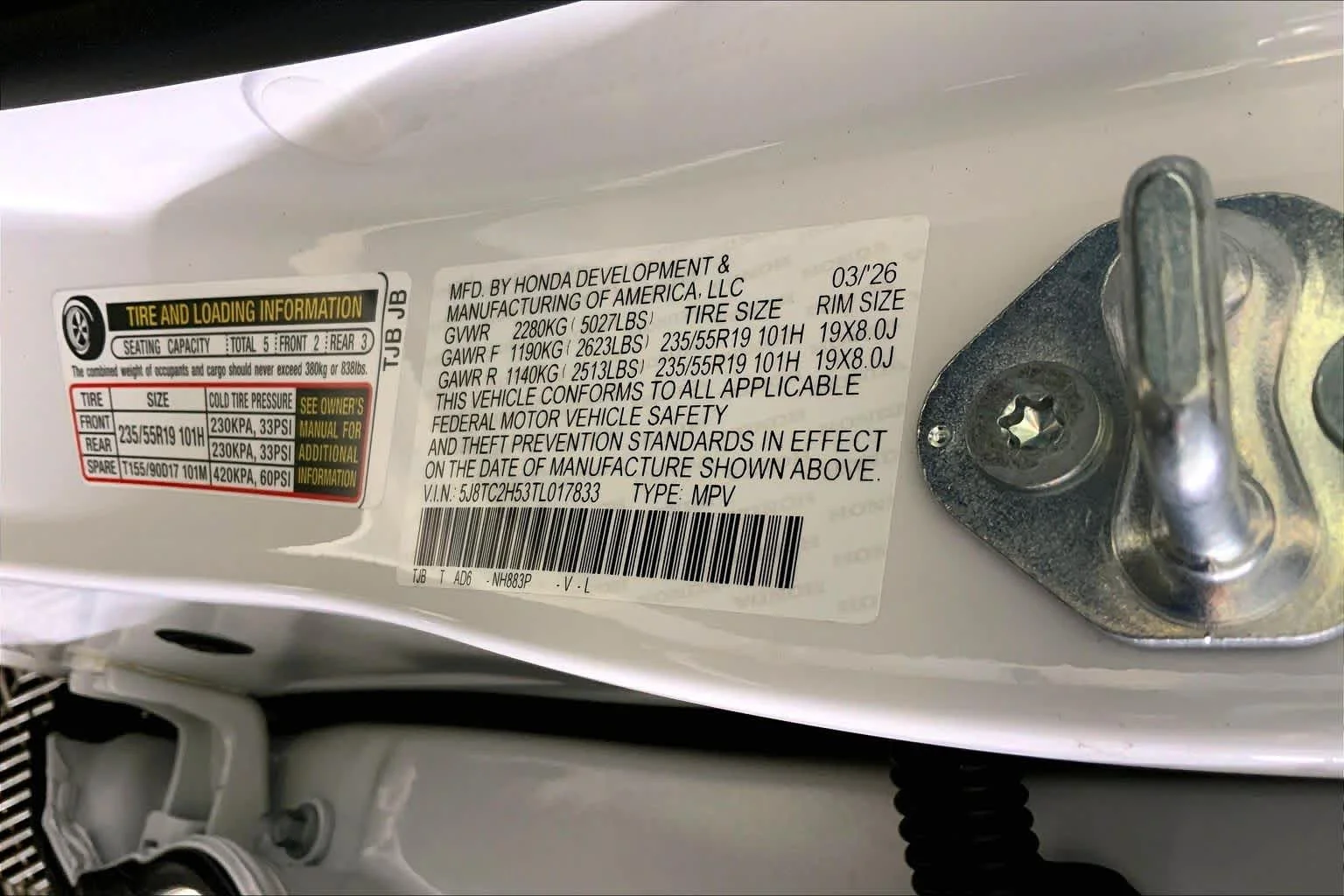 New 2026 Platinum White Pearl Acura With Technology Package image 13