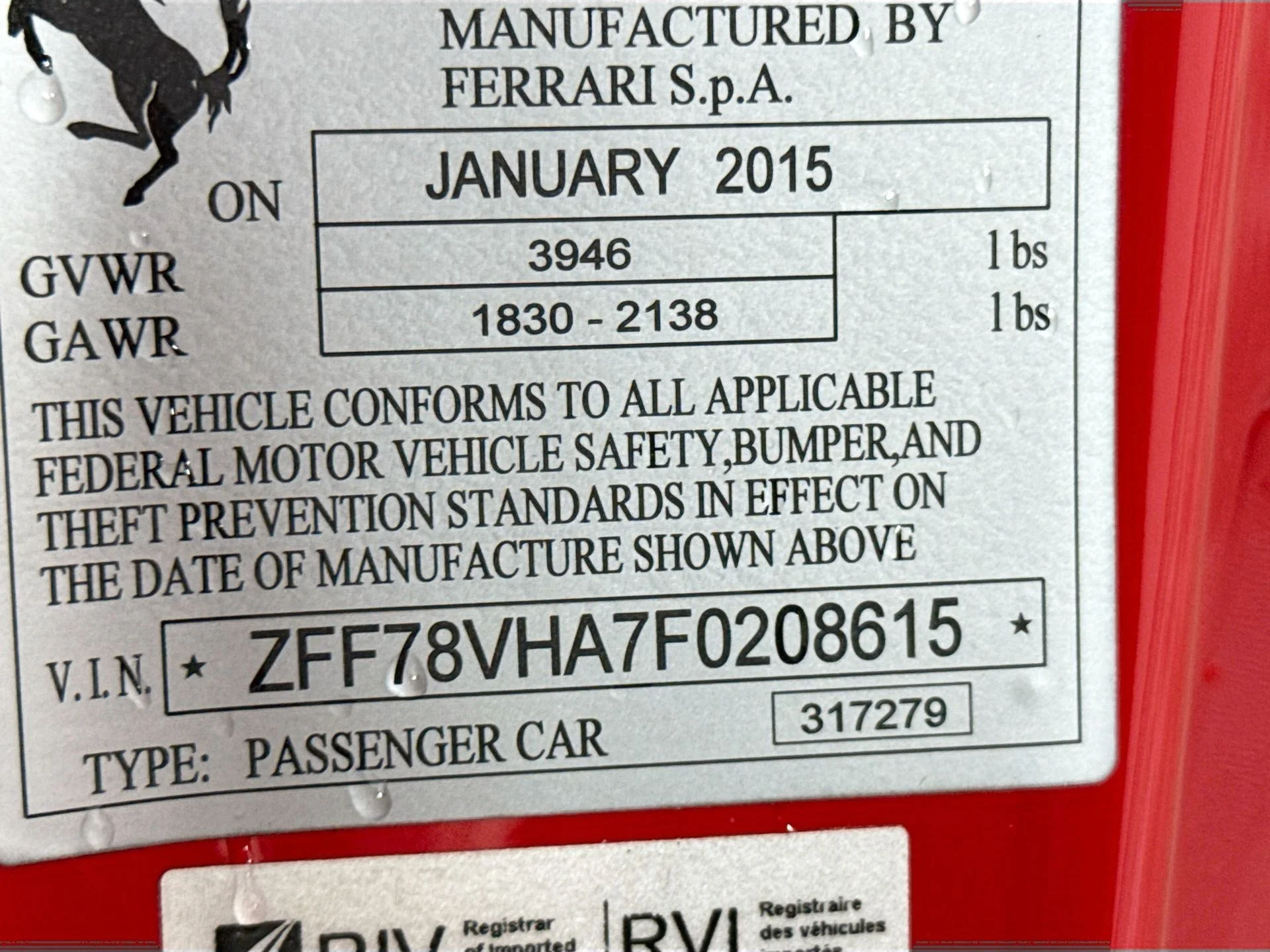 Certified Used 2015 Rosso Corsa Ferrari Base image 27