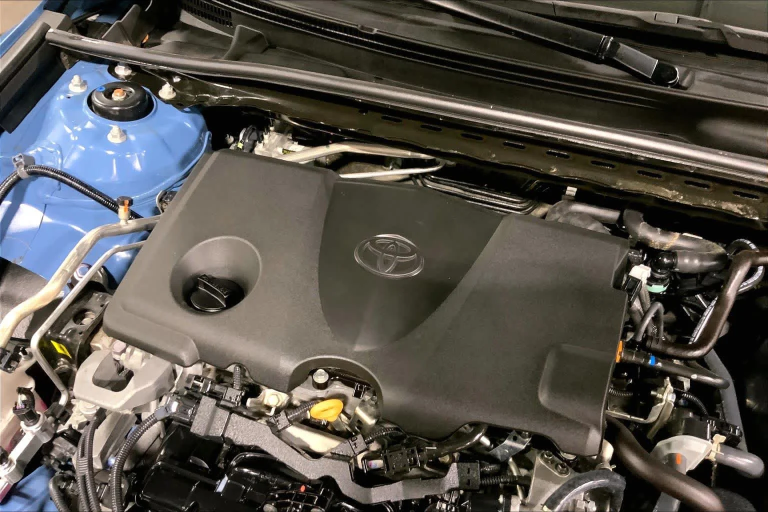 Used 2024 Cavalry Blue Toyota SE image 33