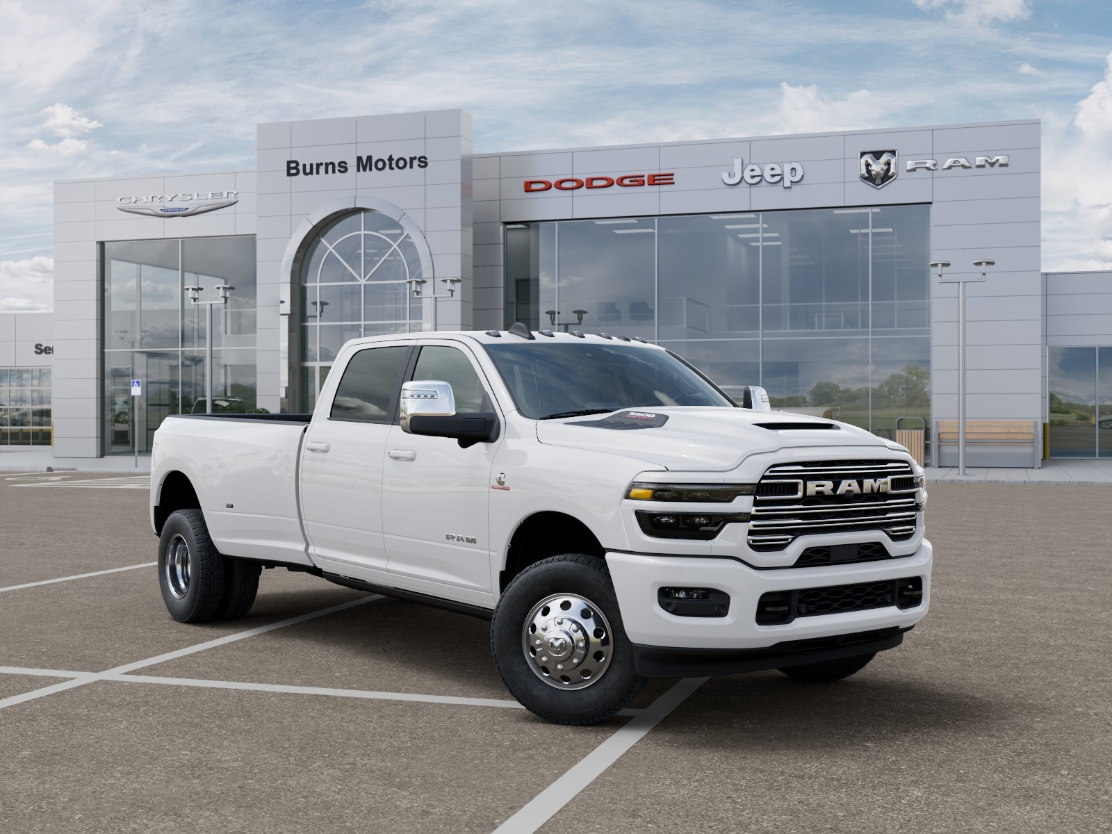 New 2027 Bright White Clear-Coat Exterior Paint RAM Laramie Dually image 31