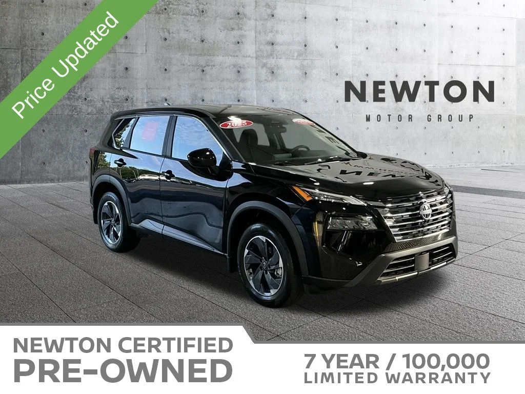 Certified Used 2025 Super Black Nissan SV image 1