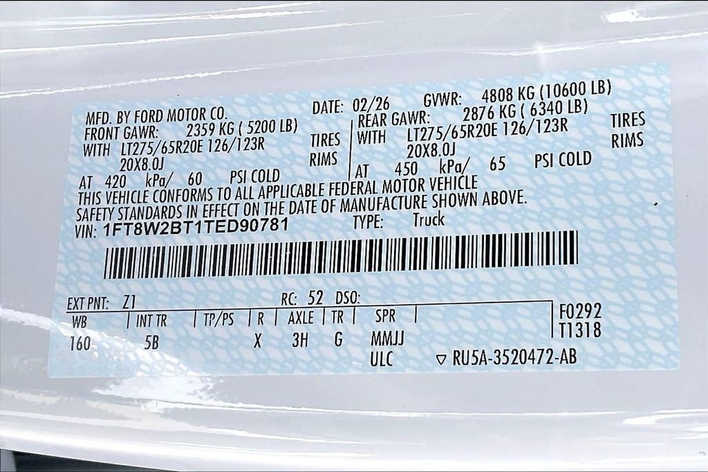 New 2026 Ford Super Duty F-250 Lariat 4D Crew Cab