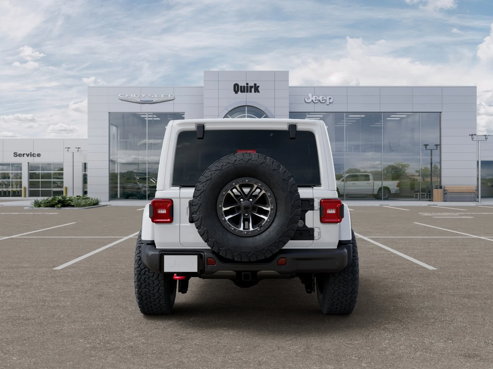 New 2026 Bright White Clear-Coat Exterior Paint Jeep Rubicon X image 33