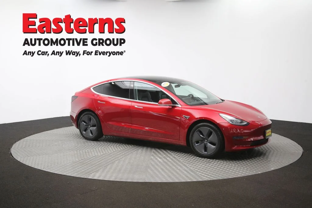 Used 2020 Red Tesla Standard image 43