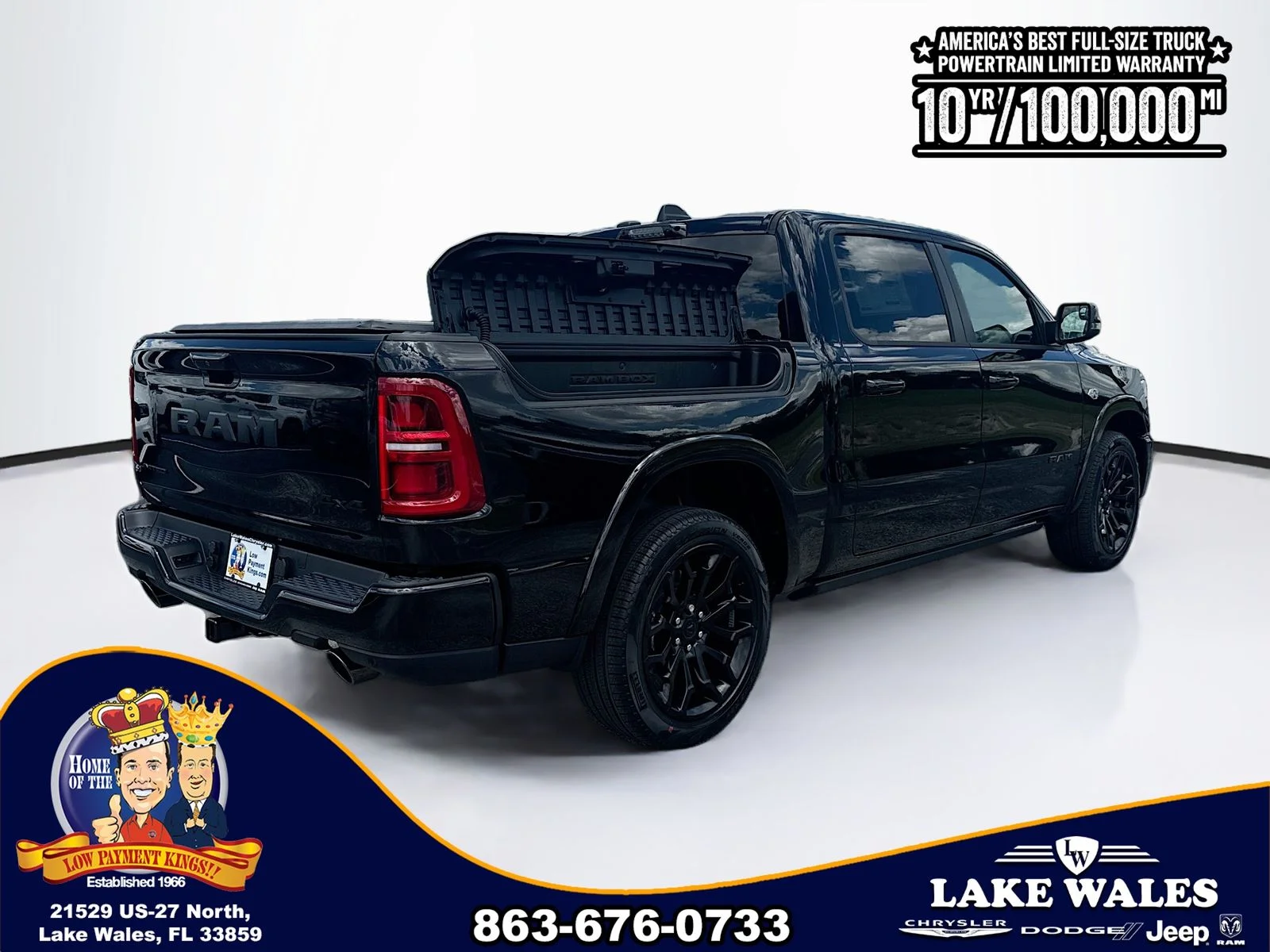 New 2026 Diamond Black Crystal Pearl-Coat Exterior Paint RAM Limited image 6