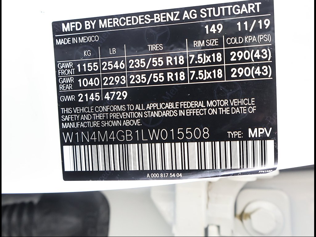 Used 2020 Polar White Mercedes-Benz GLB 250 image 14