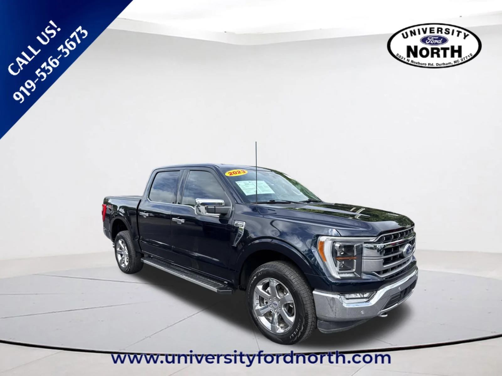 Used 2023 Antimatter Blue Metallic Ford LARIAT image 1