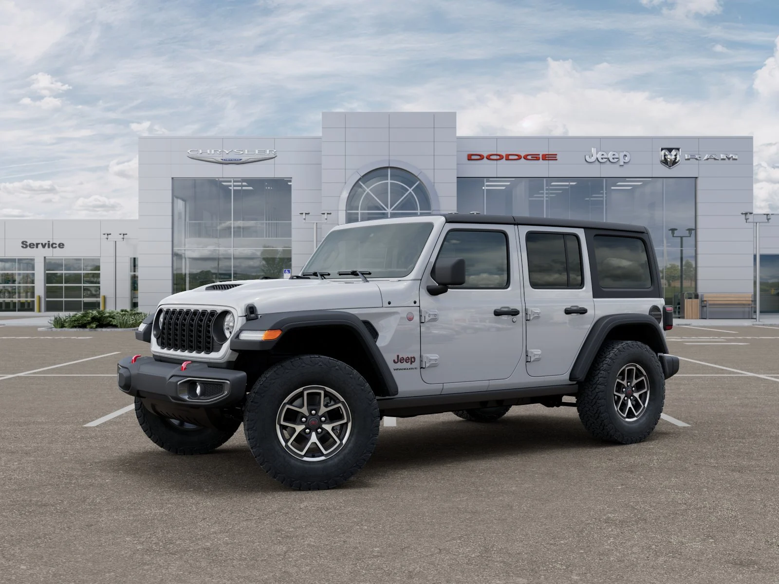 New 2026 Bright White Clear-Coat Exterior Paint Jeep Rubicon image 31