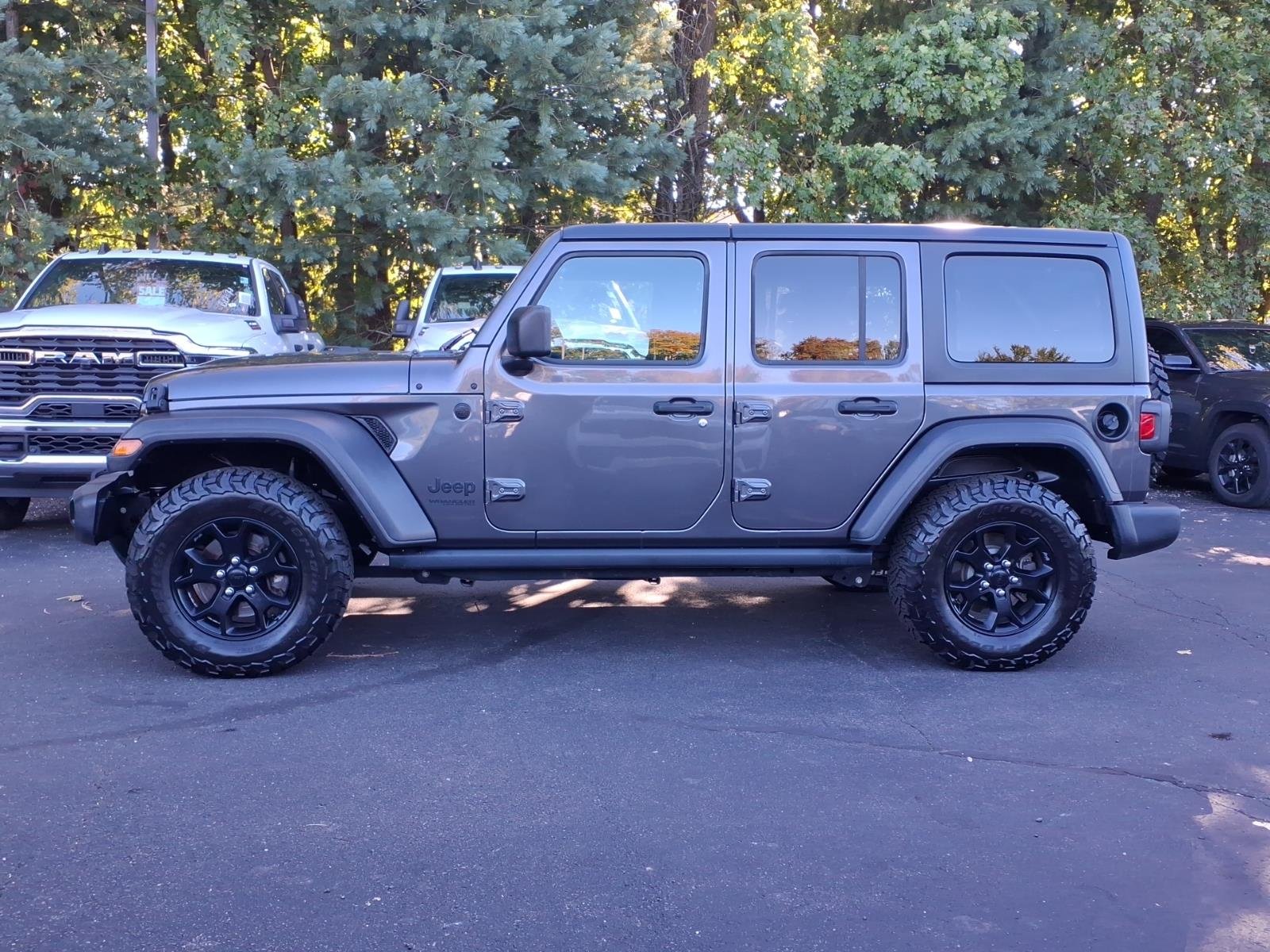 Certified Used 2021 Gray Jeep Unlimited Willys image 4