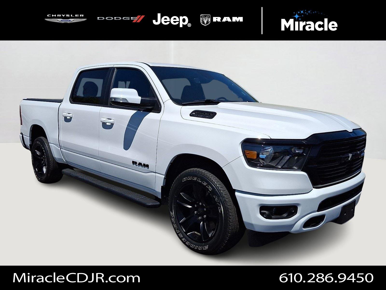 Certified Used 2020 Bright White Clearcoat Ram Big Horn image 1