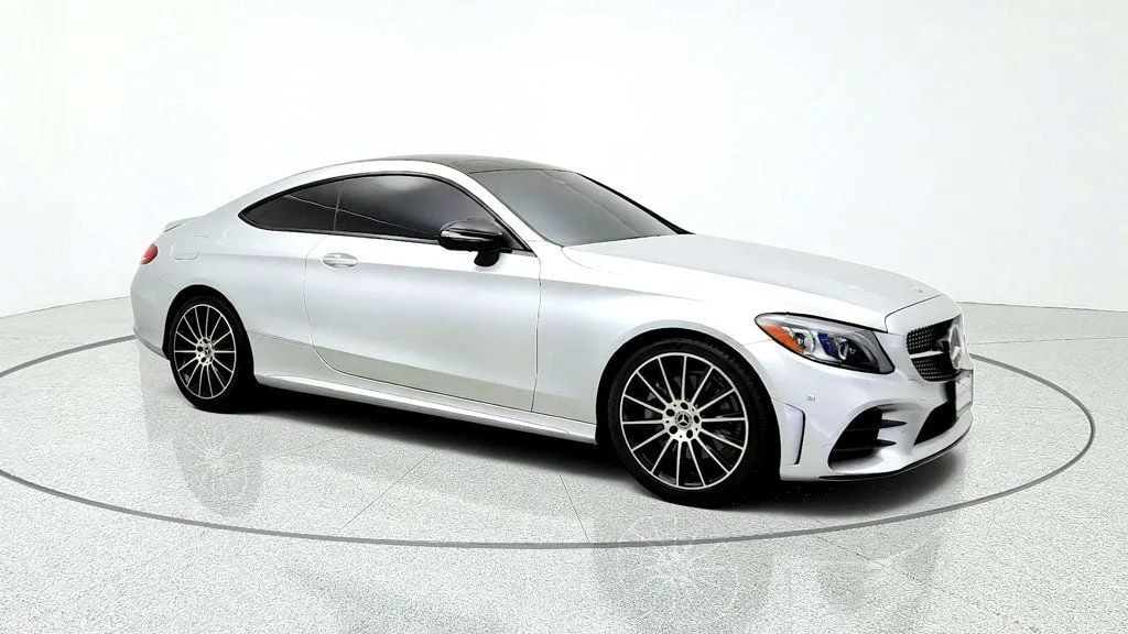 Used 2021 Iridium Silver Metallic Mercedes-Benz C 300 Coupe w/ AMG® Line & Designo Nappa Leather Pkg image 3