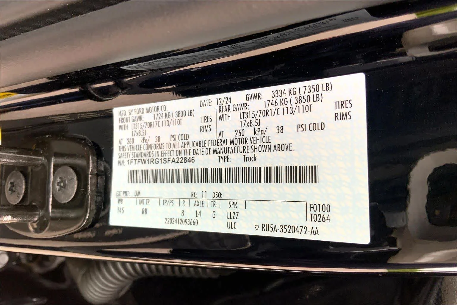 Certified Used 2025 Agate Black Ford Raptor image 34