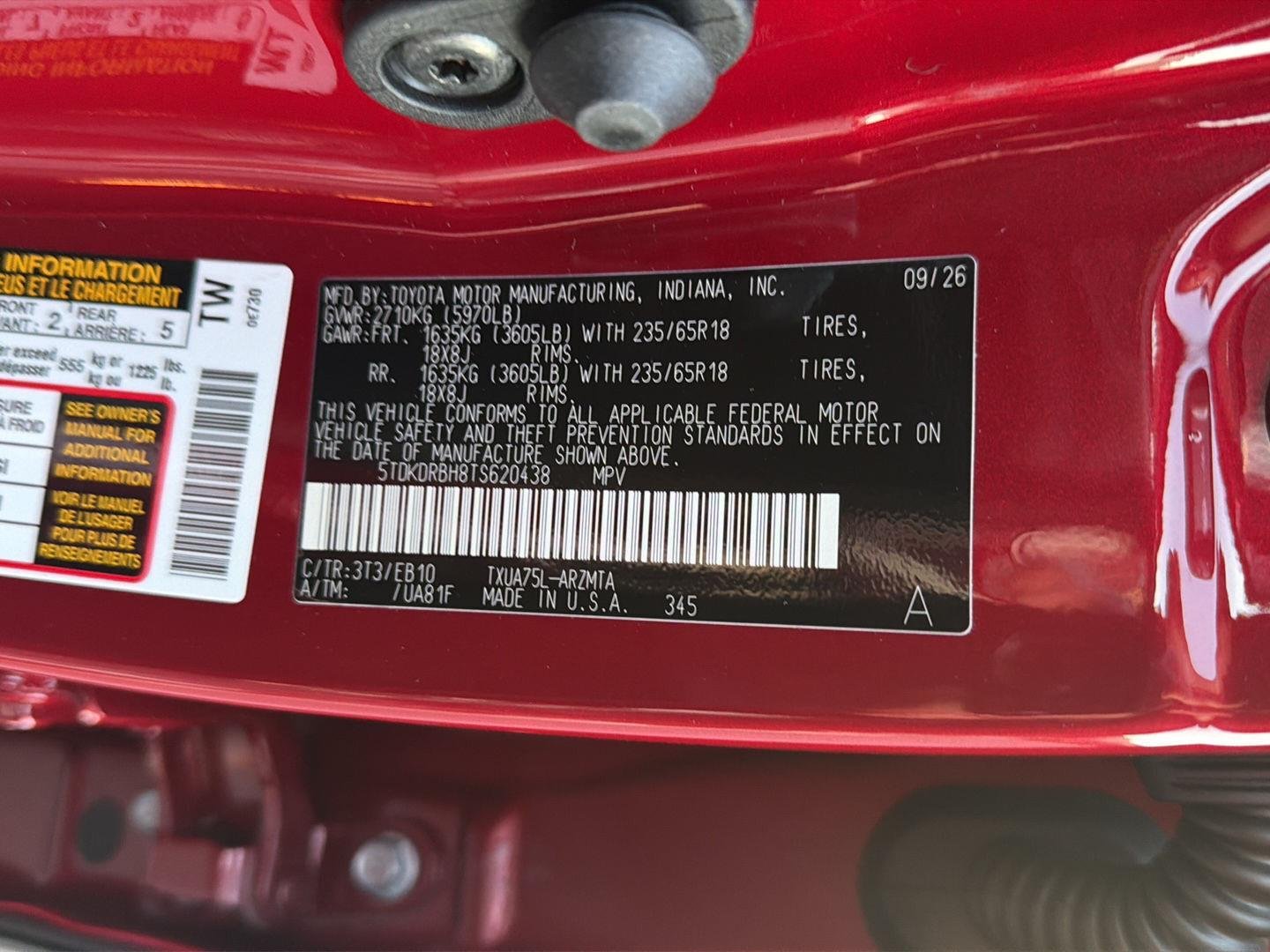New 2026 Ruby Flare Pearl Toyota XLE image 37