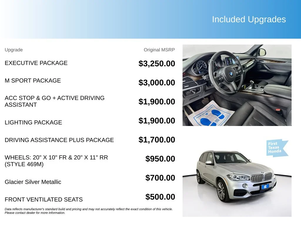Used 2017 Glacier Silver Metallic BMW xDrive50i image 5