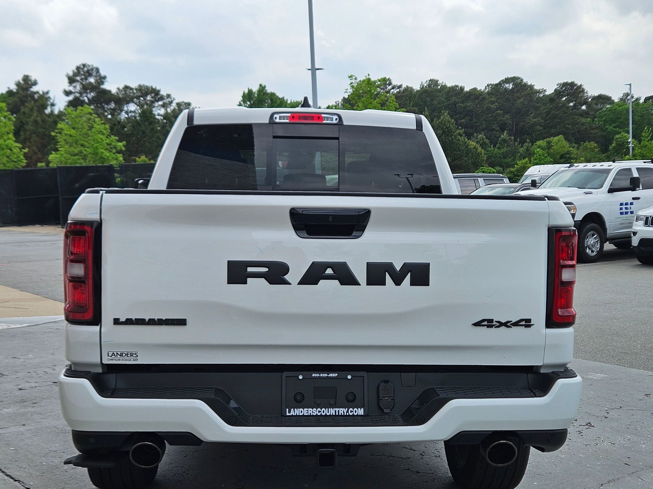 New 2026 Bright White Clear-Coat Exterior Paint RAM Laramie image 6