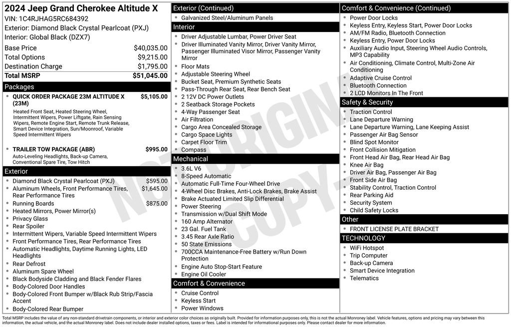 Certified Used 2024 Black Jeep Altitude X image 34
