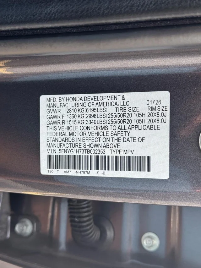 2026 Honda Pilot Touring - Photo 31
