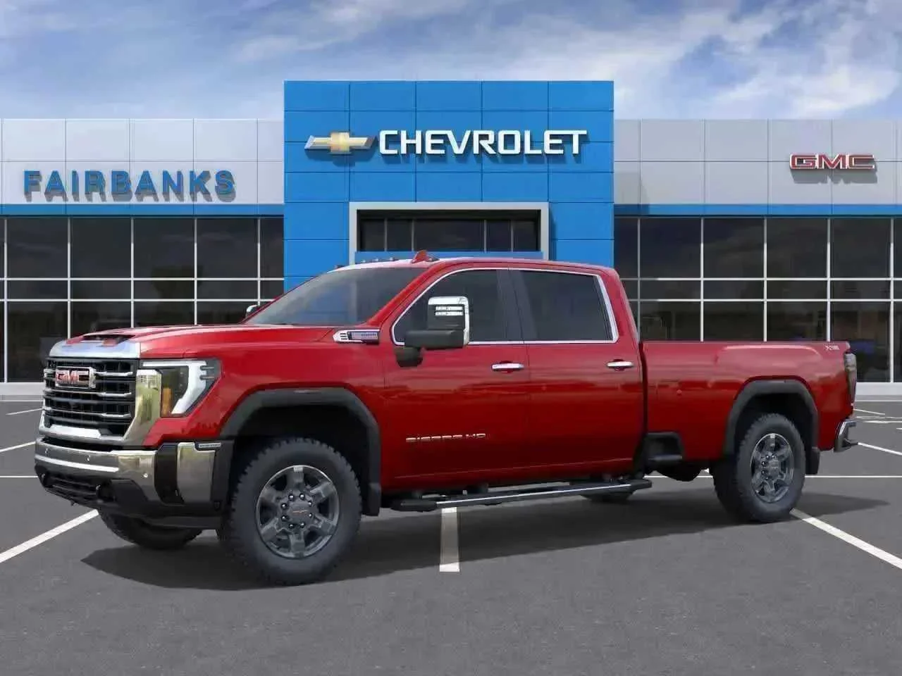 New 2026 Volcanic Red Tintcoat GMC SLT image 2