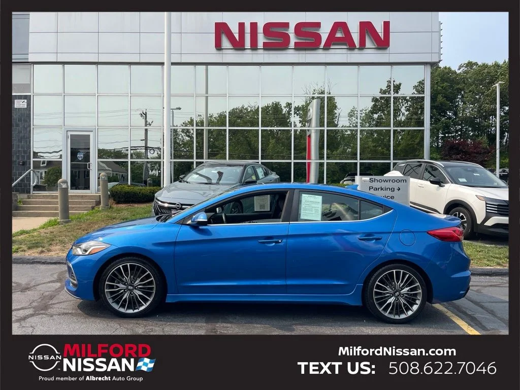 Used 2017 Hyundai Elantra Sport with VIN KMHD04LB7HU338839 for sale in Milford, MA
