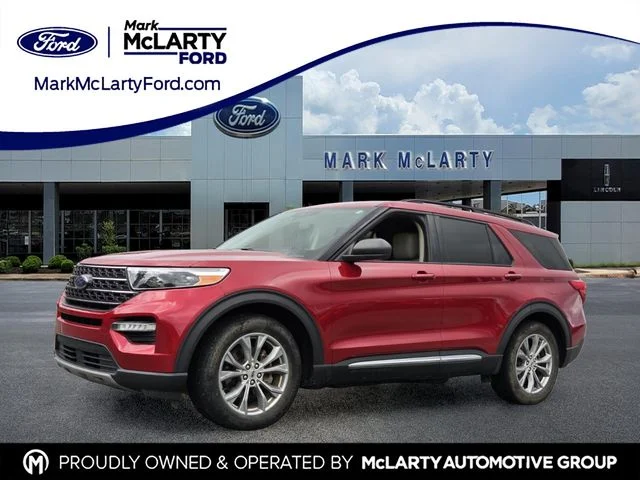 Used 2021 Red Ford XLT image 1