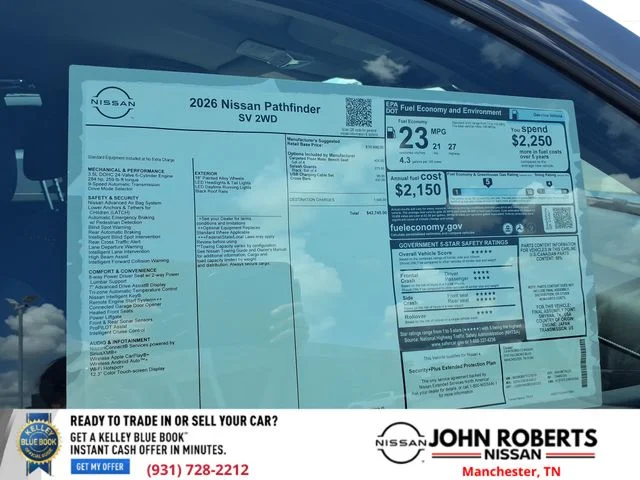 New 2026 Gun Metallic Nissan SV image 20