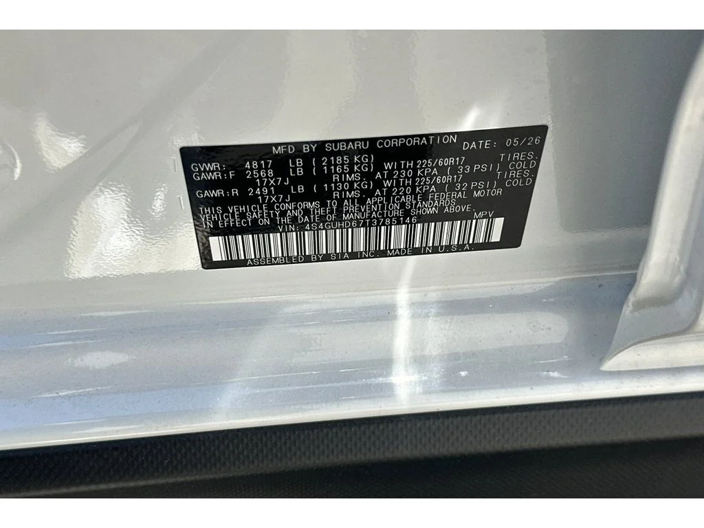 New 2026 CRYSTAL WHITE PEARL Subaru Premium image 12