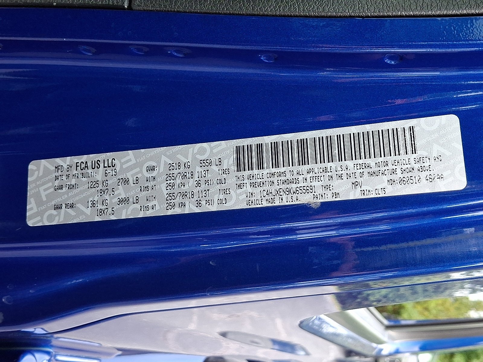 Certified Used 2019 Ocean Blue Metallic Clearcoat Jeep Sahara image 27