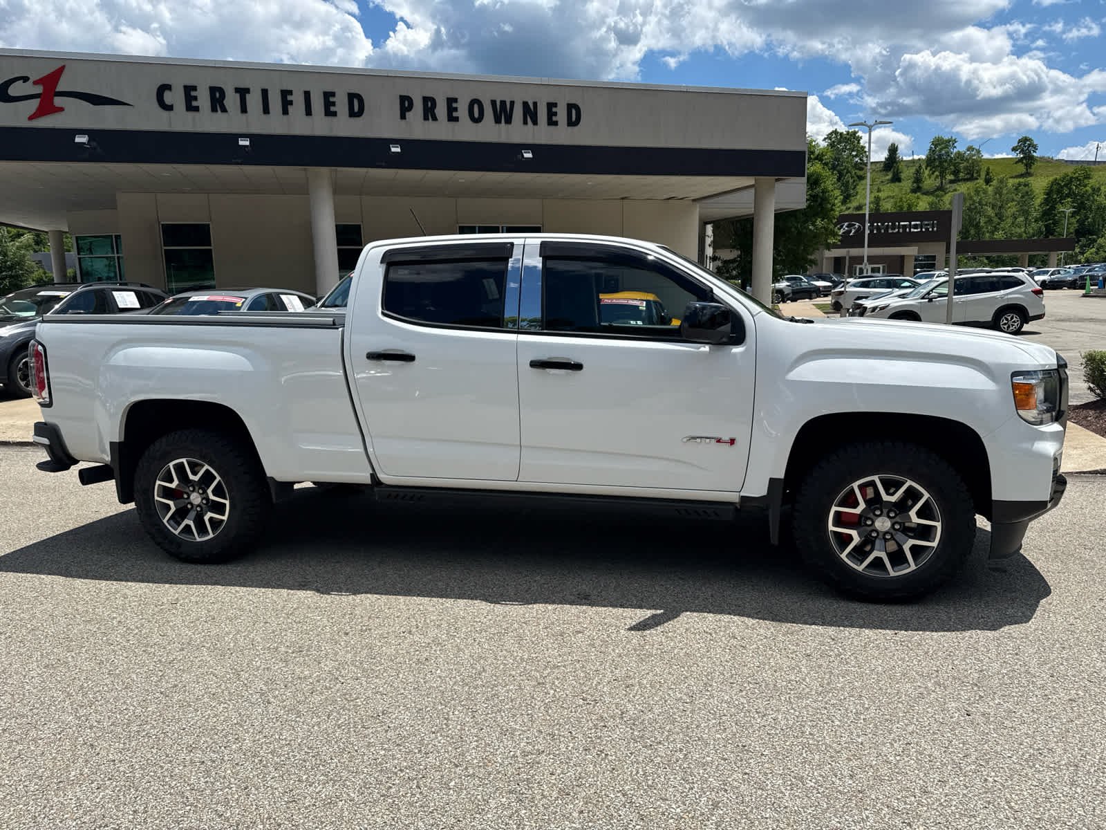 Certified Used 2021 Summit White GMC 4WD AT4 w/Leather image 4