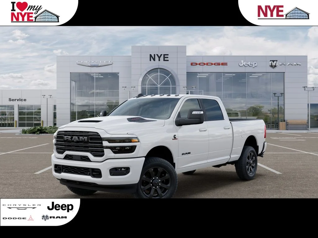 New 2026 Bright White Clear-Coat Exterior Paint RAM Laramie image 1