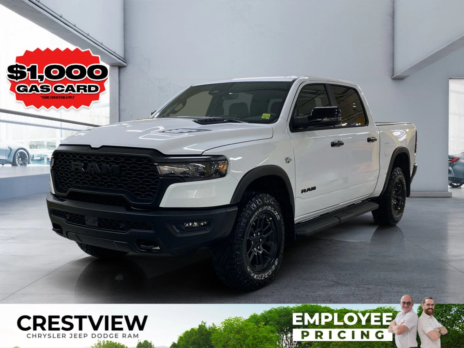 New 2026 Bright White Ram Rebel image 1