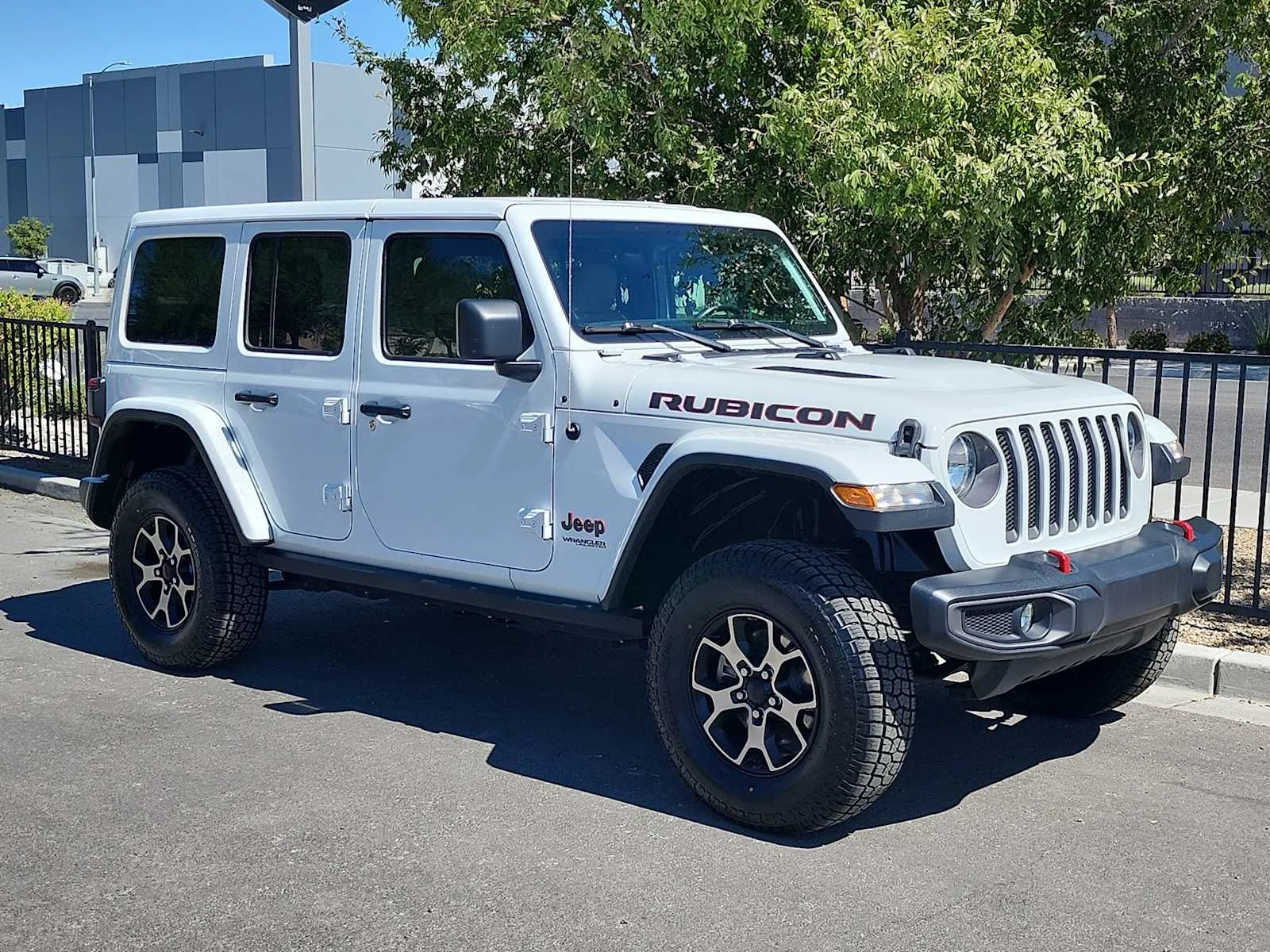 Used 2019 Bright White Clearcoat Jeep Rubicon image 2